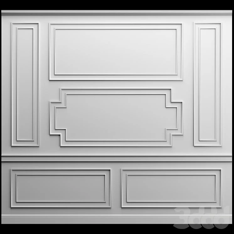 Wall panel - gypsum stucco molding